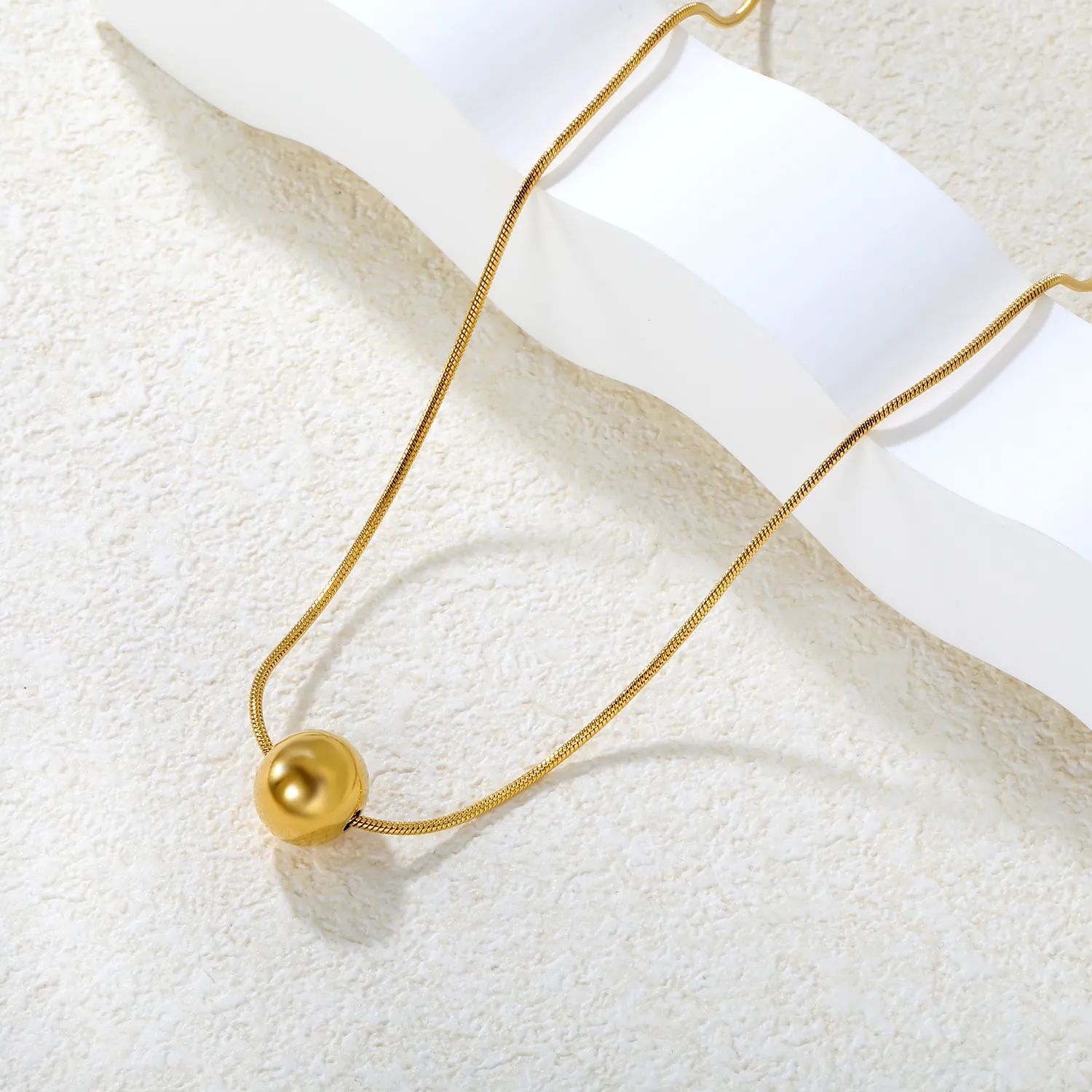 Gold Plated Ball Necklace