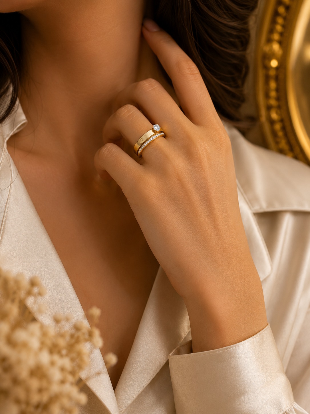 Cartier Stone Double Ring