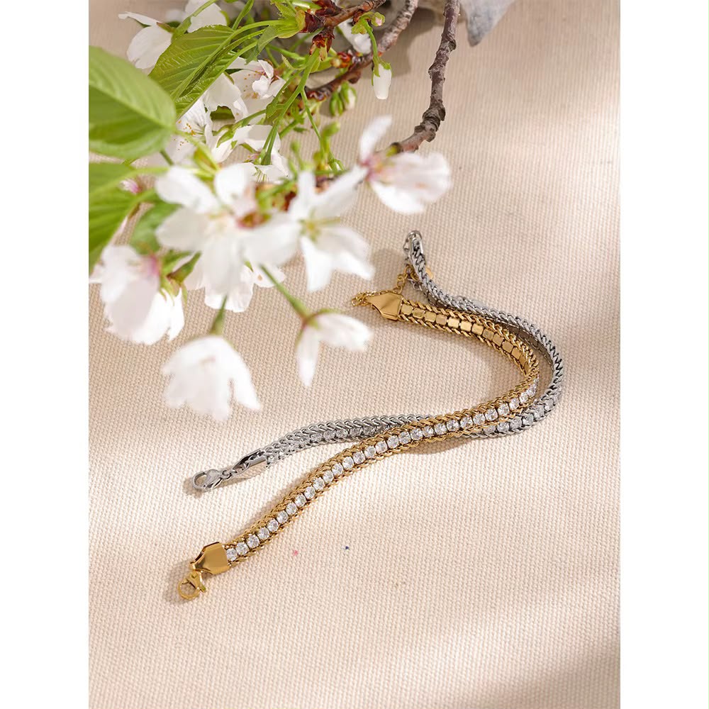 Luster Bracelet Golden & Silver